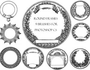 Round Frames Photoshop brush