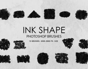 Free Ink Shapes Photoshop Brushes Photoshop brush