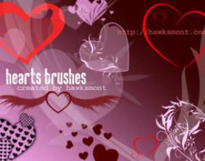 Hearts by hawksmont Photoshop brush