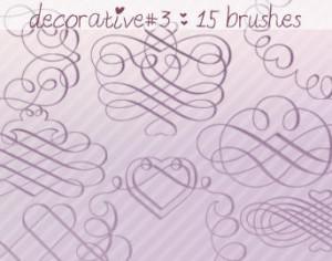 Decorative Brushes 3 Photoshop brush