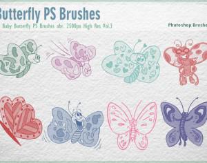 Baby Butterfly PS Brushes abr. Photoshop brush