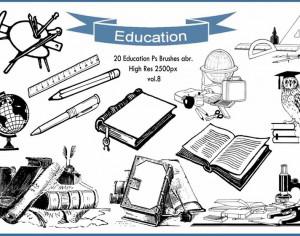 20 Education Ps Brushes abr. vol.8 Photoshop brush