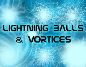 8 Lightning Ball Brushes & Vortices Photoshop brush
