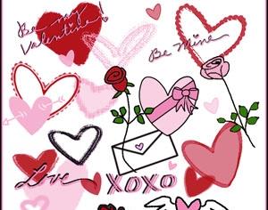 Valentine Brushes Photoshop brush