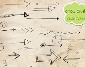 23 Arrow Brushes Photoshop brush
