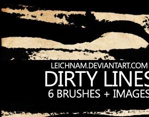 Dirty Lines Brushes Photoshop brush