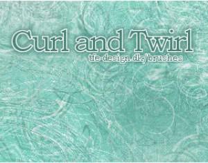 Curl and twirl Photoshop brush