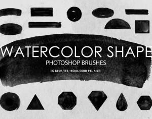Free Watercolor Shape Photoshop Brushes Photoshop brush