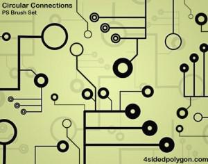 Circular Connections Photoshop brush