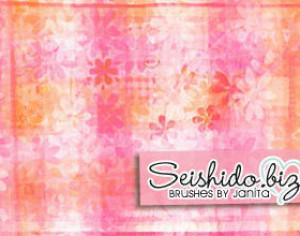 FREE Seishido.biz Floral Texture Brushes  Photoshop brush