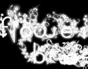Flower Letter Brush Photoshop brush