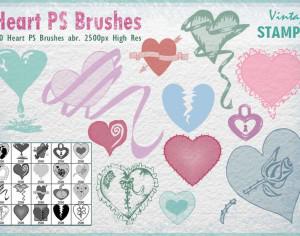 Heart PS Brushes  Photoshop brush