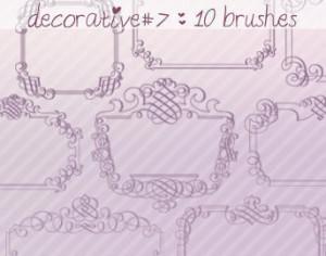 Decorative Brushes 7 Photoshop brush