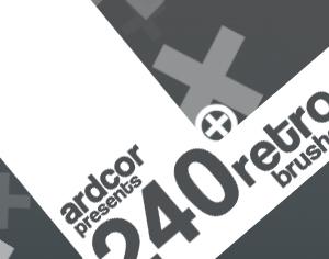 240 Retro Dynamic Brushes Photoshop brush