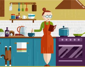 Kitchen illustration Photoshop brush